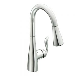Moen 7594C Arbor One-Handle Pulldown Kitchen Faucet Featuring Power Boost and Reflex, Chrome