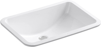 KOHLER K-2214-0 Ladena Under-Mount Bathroom Sink, White