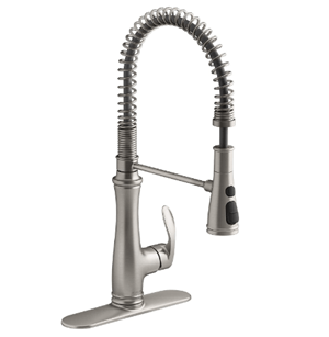 KOHLER K-29106-VS Bellera Kitchen Sink Faucet, Vibrant Stainless