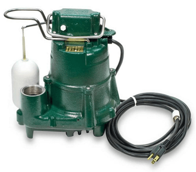 Zoeller 98-0001 115-Volt 1 2 Horse Power Model M98 Flow-Mate Automatic Cast Iron Single Phase Submersible Sump Effluent Pump