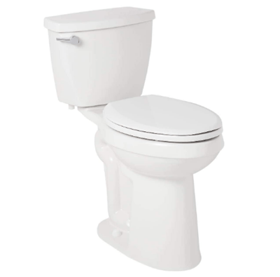 Signature Hardware 945956 Bradenton 1.28 GPF Two-Piece Elongated Toilet - 21in Bowl Height, Standard Seat Included