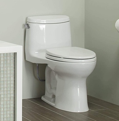 TOTO MS604114CEFG#01 UltraMax II Toilet, 1.28 GPF with SanaGloss, Cotton White