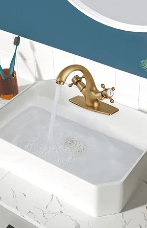 tester used Aolemi Bathroom Sink Faucet Antique Brass