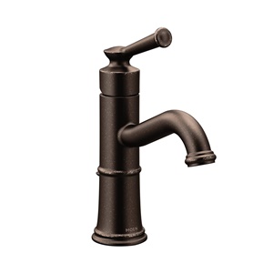 Moen Belfield Oil Rubbed Bronze One-Handle Bathroom Faucet, 6402ORB