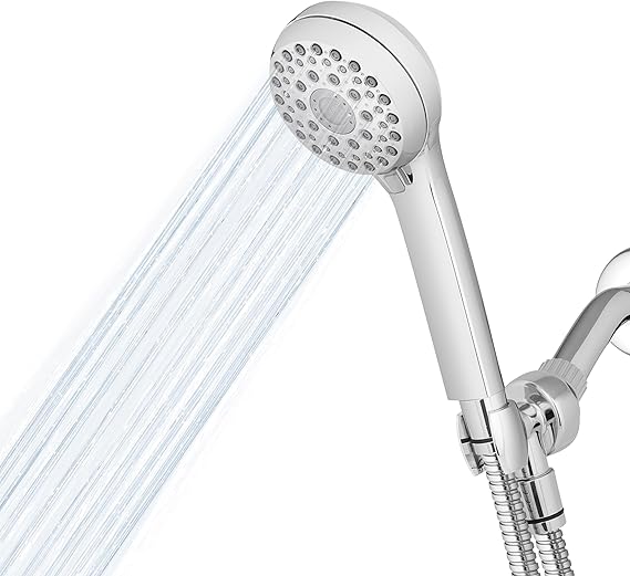 Waterpik High Pressure Hand Held Shower Head With Hose, PowerPulse Massage 6-Mode, Chrome XAL-643ME Waterpik High Pressure Hand Held Shower Head With Hose, PowerPulse Massage 6-Mode, Chrome XAL-643ME