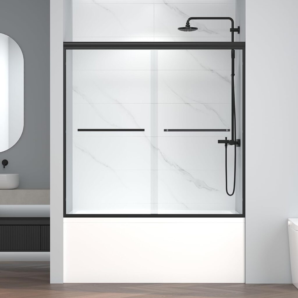  ENSO SENKA 60" W x 58" H Bypass Bathtub Shower Door 