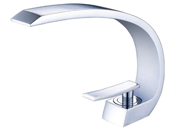 Wovier Chrome Bathroom Sink Faucet with Supply Hose,Unique Design Single Handle Single Hole Lavatory Faucet