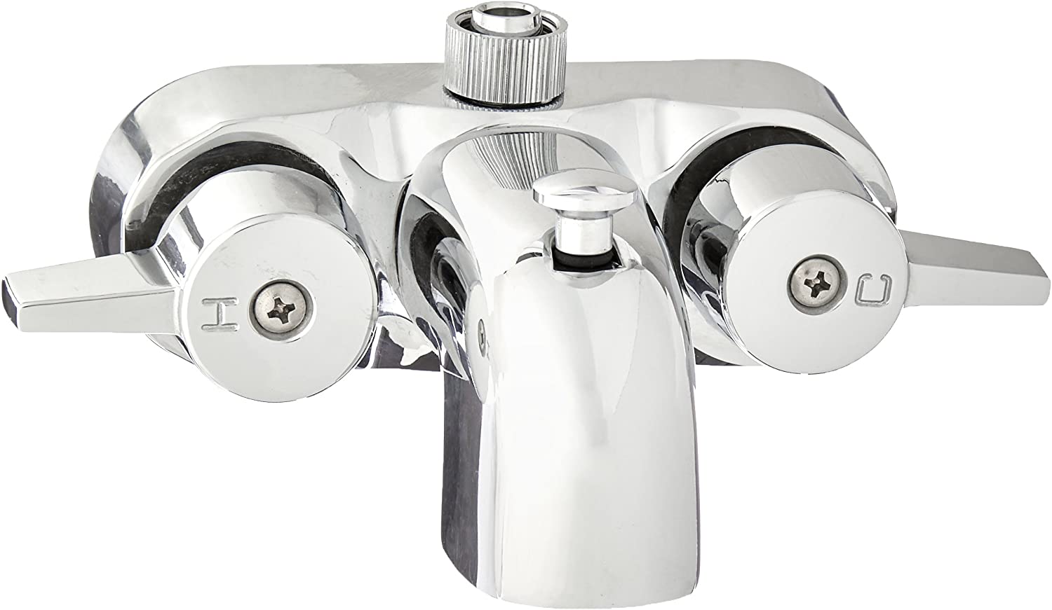 Proplus Heavy Duty Centers Chrome Plated Diverter Clawfoot Tub Faucet