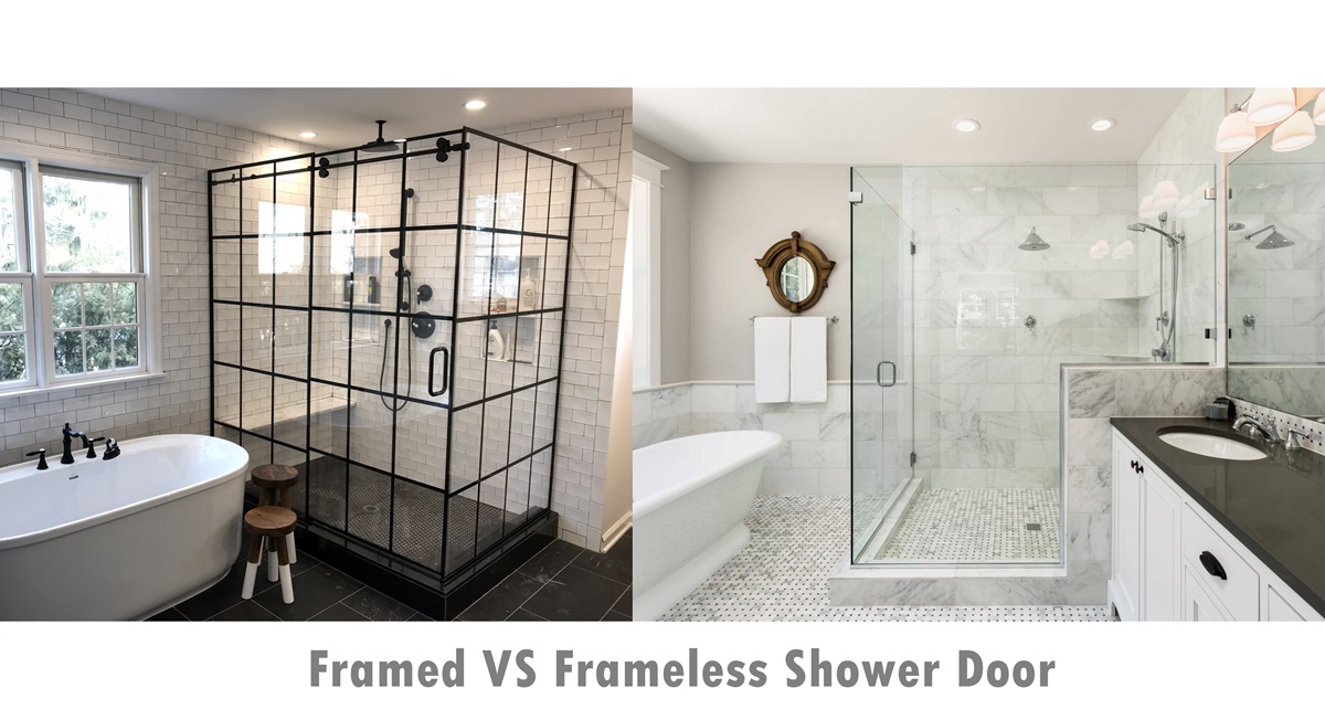 Framed VS Frameless Shower Door comparison