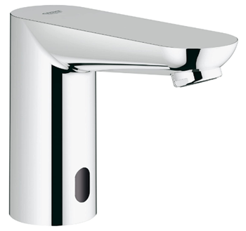 Grohe 36314000 Euroeco Cosmopolitan E Single Hole Touchless Electronic Bathroom Faucet, Starlight Chrome
