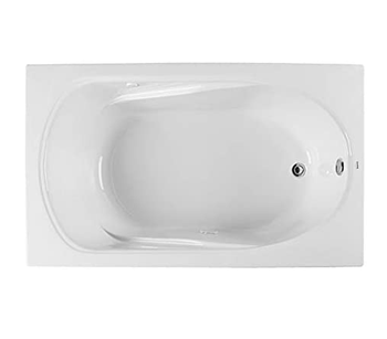 PROFLO PFS6042AWH PROFLO PFS6042A Lansford 60in x 42in Drop In Acrylic Soaking Tub with Reversible Drain and Overflow
