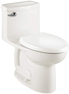 American Standard 2403128.020 Compact Cadet 3-FloWise Tall Height 1-Piece 1.28 GPF Single Flush Elongated Toilet with Seat, White