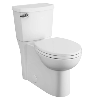 American Standard 2988101.020 Cadet 3 FloWise 2-Piece 1.28 GPF Single Flush Right Height Round Front Toilet with Concealed Trapway, White