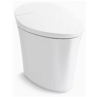 Kohler K-5401-PA-0 Veil Comfort Height Skirted One-Piece Elongated Dual-Flush Intelligent toilet, White