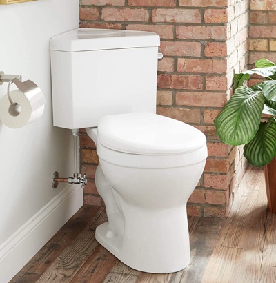 Signature Hardware 443130 Braeburn 1.28 GPF Two Piece Round Chair Height Toilet - Standard Seat Included