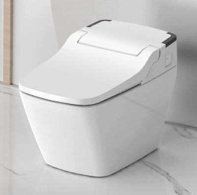 VOVO STYLEMENT TCB-090S Smart Bidet Toilet, One Piece Toilet with Auto Dual Flush, LED Nightlight, Heated Seat, Warm Water and Dry, Made in Korea