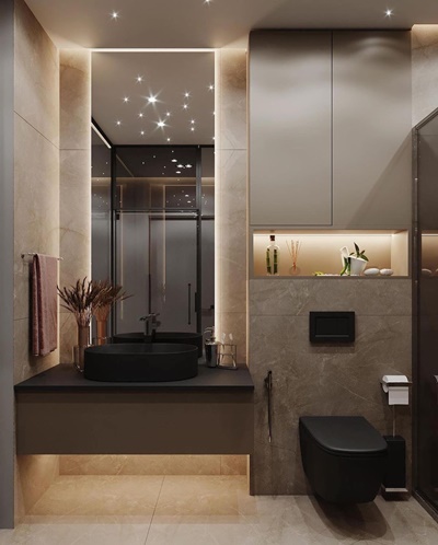 Modern Bathroom with Black Fixtures 9 trendy bathrooms ideas with black fixtures