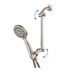 5" Solid Brass Adjustable Shower Extension Arm – Brushed Nickel – BAR0501-02 (Used)