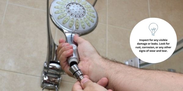 Inspect the Shower Arm Head - How to Install a Shower Head