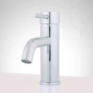Signature Hardware 921364 Hewitt 1.2 GPM Single Hole Bathroom Faucet with Pop-up Drain Assembly