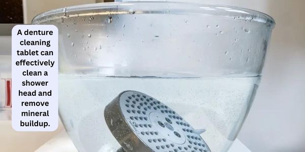 Use a Denture Cleaning Tablet - Unique Ways to Clean a Shower Head