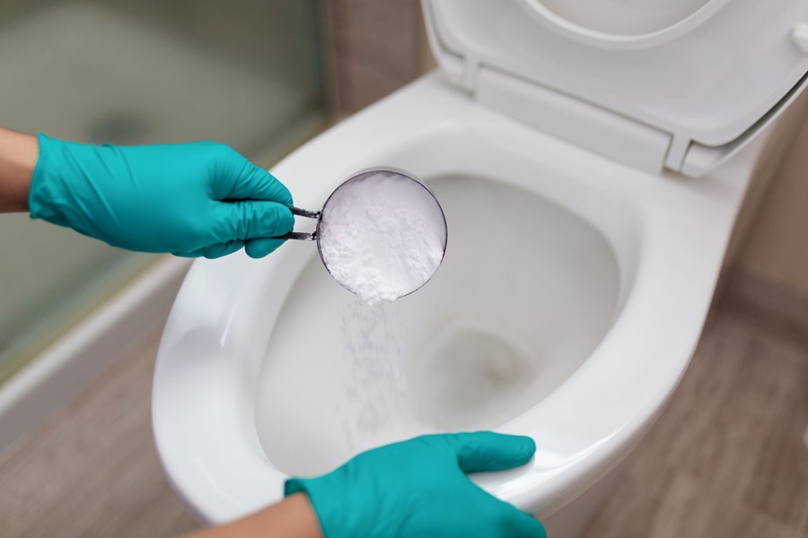 how to flush clogged toilet