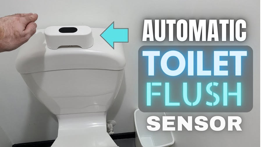 how to flush sensor toilet