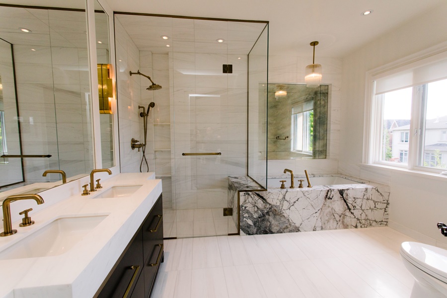 what is the most expensive part of a bathroom remodel?
