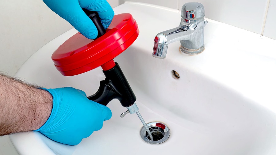 how to unclog a bathroom sink with standing water