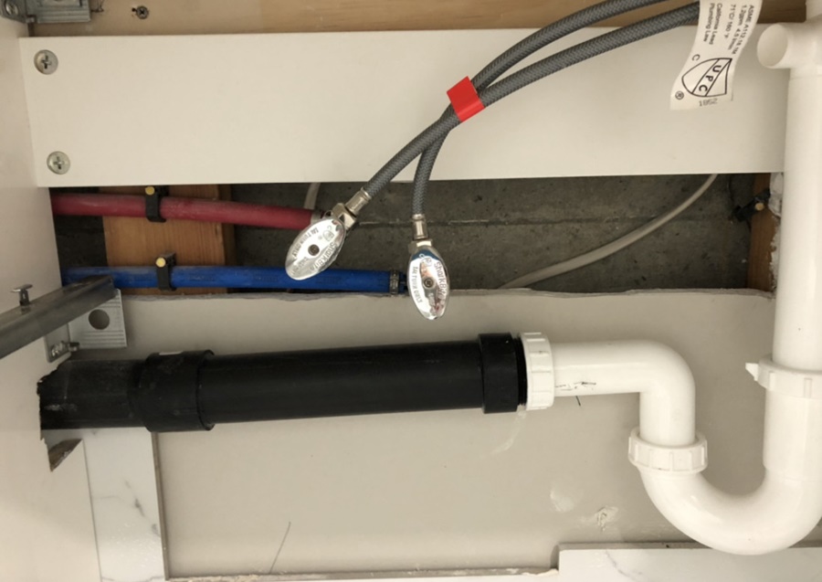 how to install pex pipe to bathroom sink