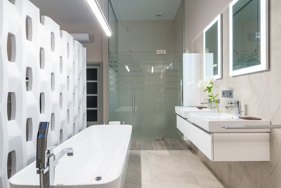 how to create a modern bathroom style